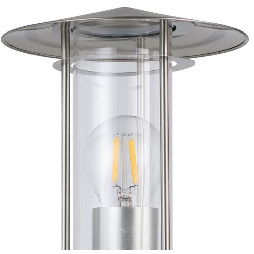 Eglo Lisio vanjska zidna/1, e27, inox/staklo Slike