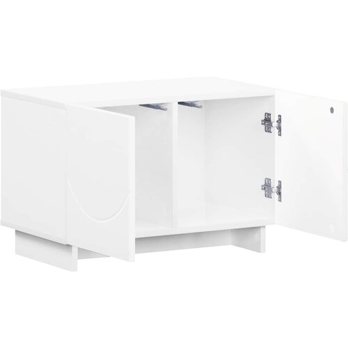  TV stalak 60 x 34.5 x 40 cm Bijela visokog sjaja Slike