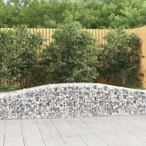  Obokane gabion košare 3 kosi 400x50x40/60 cm pocinkano železo Cene