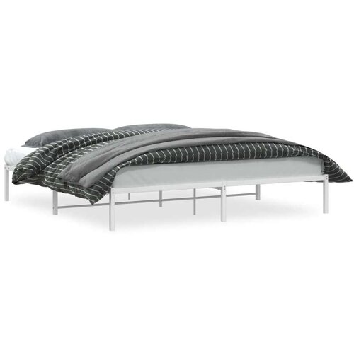  Metalni okvir za krevet bijeli 200x200 cm Slike