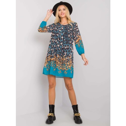 Och Bella Dress-TW-SK-BI-2667-2.92P-Sea Slike