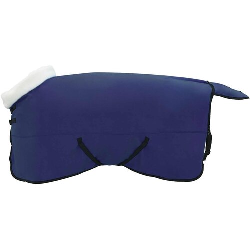 vidaXL Konjski pla&scaron;č Temno modra 145 cm Polarna flanela, (5000288897) Cene