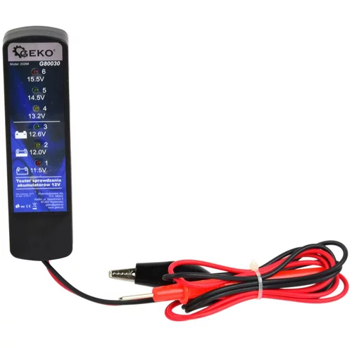 Digitalni 12V tester napetosti za preverjanje akumulatorjev 6 LED diod