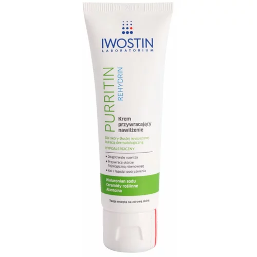 Iwostin Purritin Rehydrin hidratantna krema za lice isušeno i nadraženo liječenjem akni 40 ml