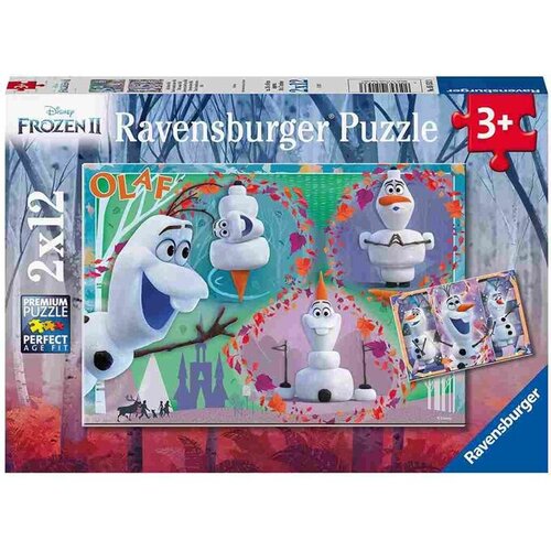 Ravensburger puzzle - Svi vole Olafa - 2x12 Cene