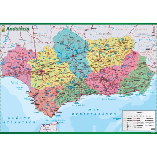 Grupo &Scaron;OLSKI VADE ZEMLJEVID ANDALUZIJE, (20871625) Cene