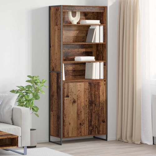 vidaXL Visoki ormari 2 pcs Staro drvo 60 x 36 x 300 cm Cene