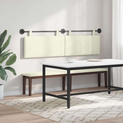  Držeće uzglavlje Zidne Krema 170 x 55 x 5 cm Kordura tekstil - Krema 160 cm bez LED Slike