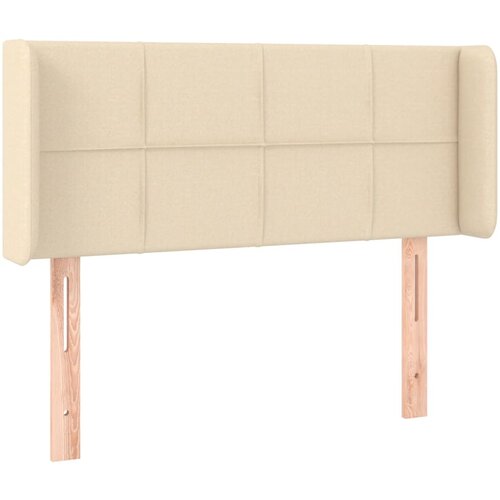 Maison Chic vzglavna omarica - nočna omarica - posteljna omarica z u&amp;scaron;esi krem 83x16x78/88 cm blago, (21711675) Slike