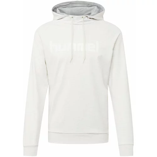 Hummel Sportska sweater majica siva melange / bijela / bijela melange