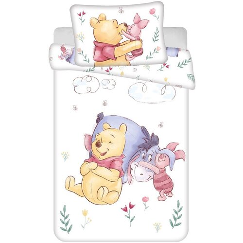 Jerry Fabrics Pamučna dječja posteljina za dječji krevetić 100x135 cm Winnie the Pooh "Pooh Hugs" &ndash; Cijene