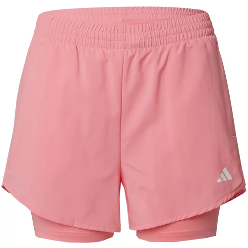 Adidas Športne hlače 'Minimal Made For Training' roza / off-bela