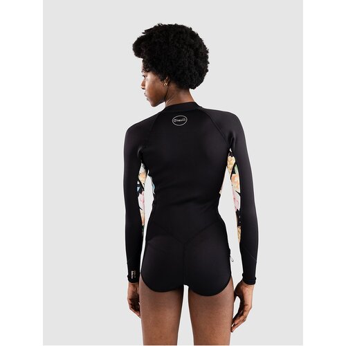 O&amp;#039;neill Bahia 2/1mm Front Zip L/S Spring Neoprenska obleka black / mikahfloral / black Slike