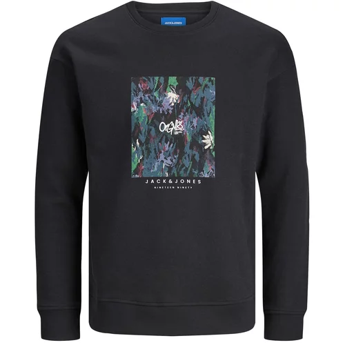 Jack & Jones Sweater majica 'SILVER LAKE' plava / ljubičasta / crna / bijela