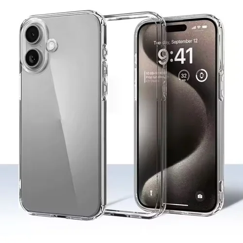 Cyoo Silikonski ovitek za Apple iPhone 16, prozoren