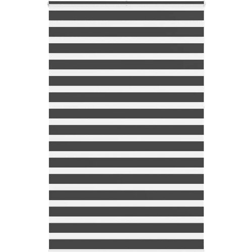 vidaXL Zavjesa zebra crna 140x230 cm širina tkanine 135,9 cm poliester Cijene