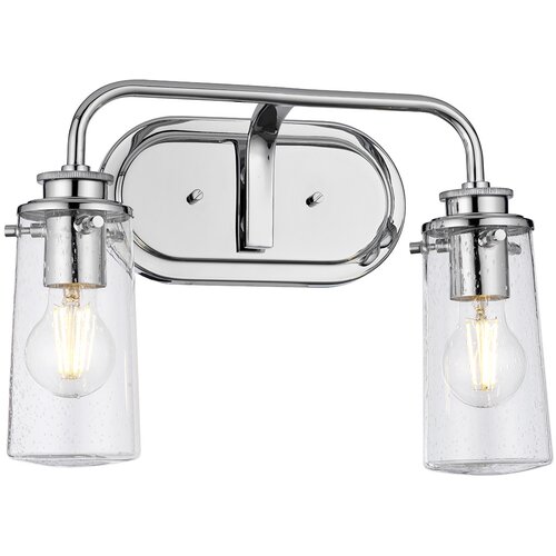 Quintiesse Braelyn Stenska svetilka Kichler z 2 lučema, kromirana, IP44, (22098926) Cene