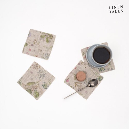 Linen Tales Bež platneni podmetači u setu od 4 kom - Slike
