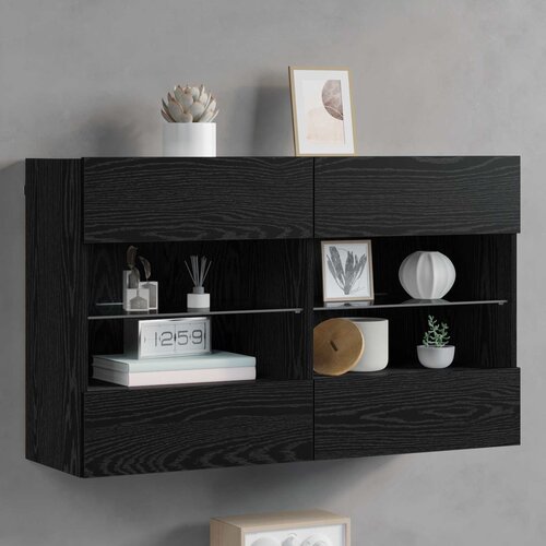 TV zidni ormar Crni hrast 98,5 x 30 x 60,5 cm Konstruirano drvo Cene