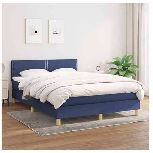 vidaXL S oprugama i madracem plavi 140 x 190 cm od tkanine Cene