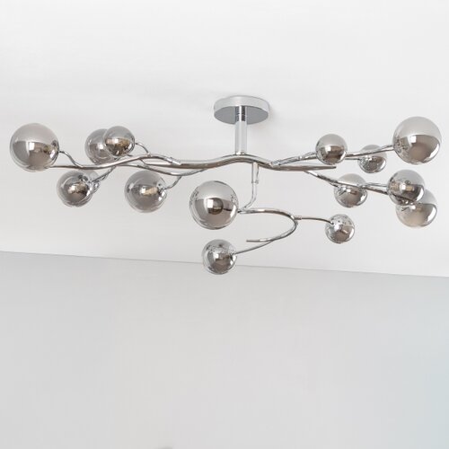  Brilagi - LED plafonski luster MISTEL 15xG9/3W/230V crni hrom/dimljeno Slike