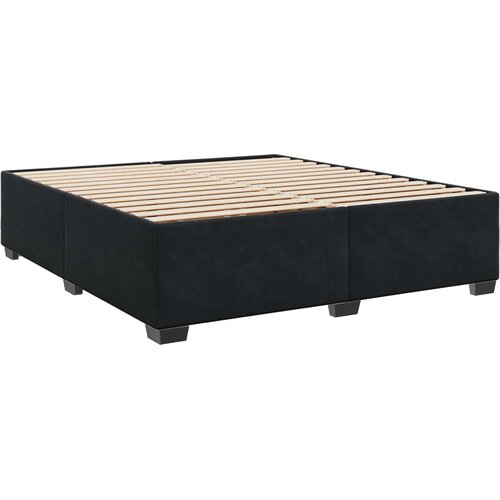  Krevet s box springom, madracem i LED-om Crna 180 x 200 cm Slike