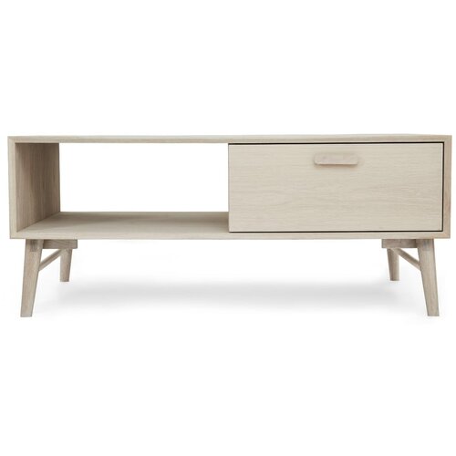 Furnhouse Mizica z mizno ploščo v hrastovem dekorju v naravni barvi 75x120 cm Porto – Cene