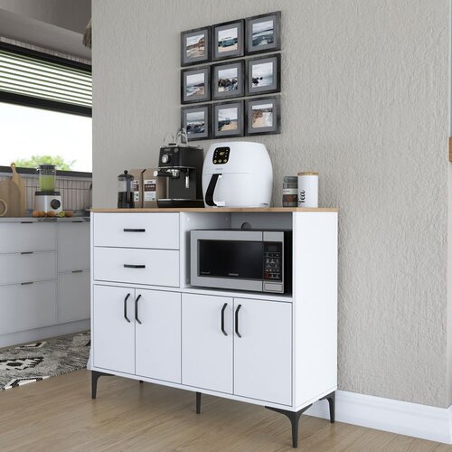 Hanah home JE166 - 3283 whitewalnut multi purpose cabinet Cene