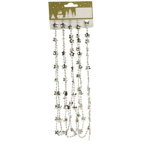  dekorativni artikl sa zvjezdama i kuglicama (srebrna, plastika, duljina: 270 cm) Cijene