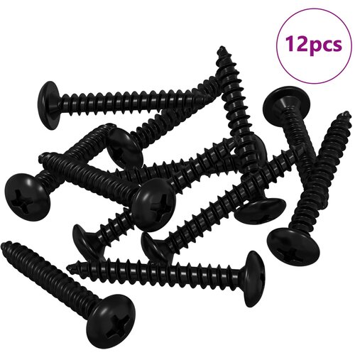 vidaXL Žebelj za tapkanje 12 pcs Črna M4 x 28 mm Jeklo, (5000163874) Cene