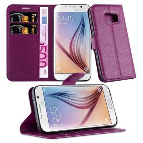 Cadorabo Ohi&scaron;je, združljivo z Samsung Galaxy S7 v pastelno vijolična - Za&scaron;čitni ovitek z magnetnim zapiranjem, stoječo funkcijo in režo za kartice, (20552248) Cene