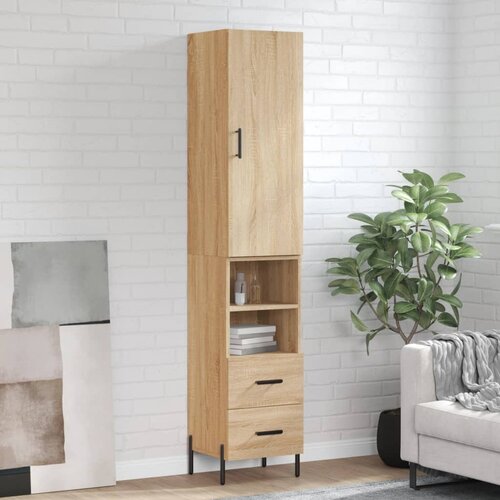 vidaXL Visoka omara sonoma hrast 34,5x34x180 cm inženirski les Cene