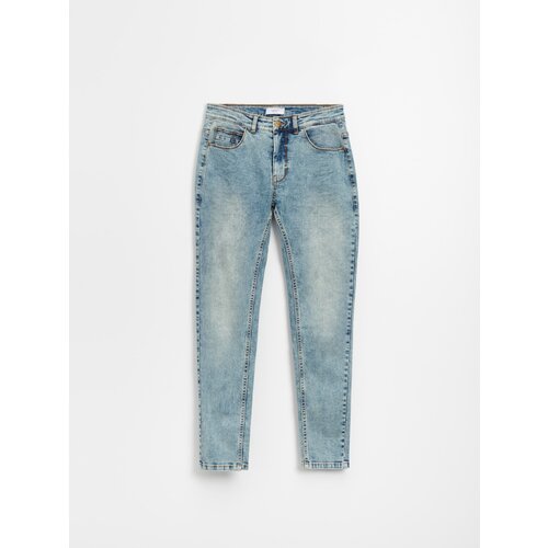 House - Skinny traperice niskog struka - Plava Cijene