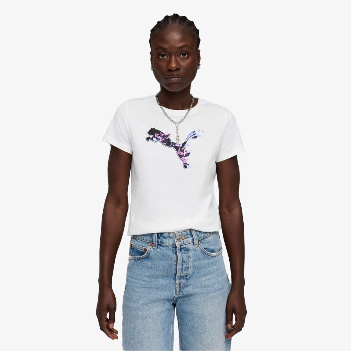 Puma Majica GRAPHICS Floral Cat Tee Cene