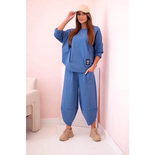 Kesi Włoski Set of new punto sweatshirt pants denim Slike