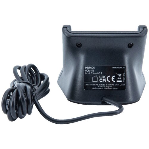 Deltaco Čitalec pametnih kartic UCR-156, USB, ČRNA Slike