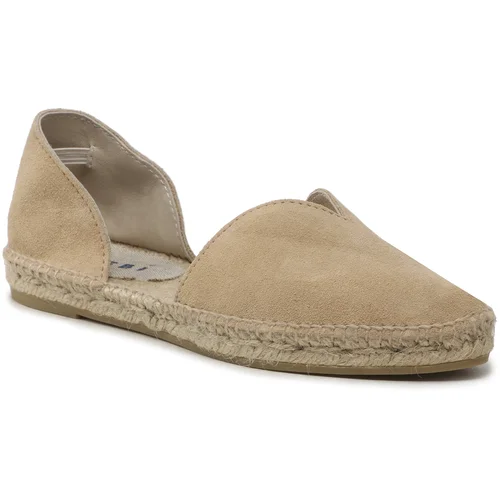 Manebi Espadrile Suede Open-Side Flats K 1.1 O0 Champage Beige