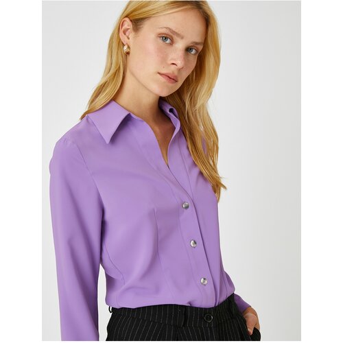 Koton Shirt - Purple - Regular Slike