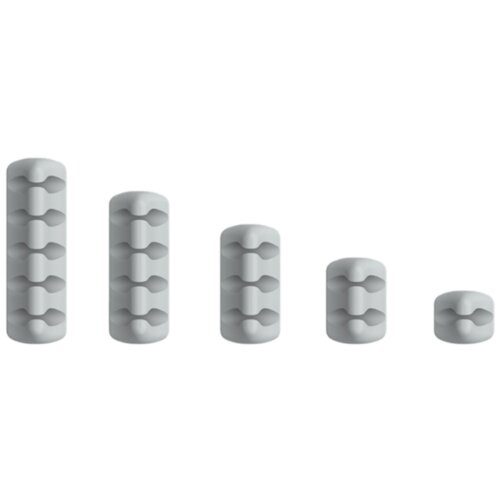 INF 5-delni silikonski komplet organizatorjev za kable grey, (21671571) Cene
