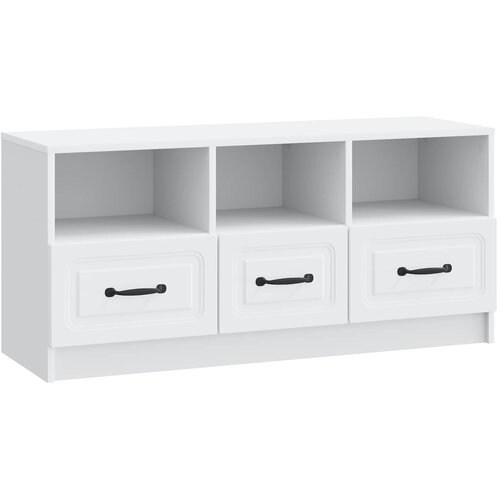 TV ormar s ladicama Bijela 102 x 34,5 x 47 cm Konstruirano drvo Cene