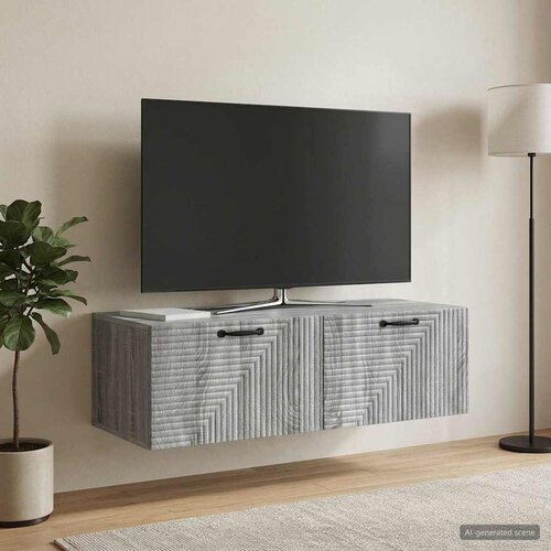  ormar za zid 98 x 41 x 30 cm Siva sonoma Konstruirano drvo Slike