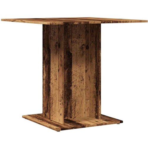 VidaXL Jedilna miza starinski les 80x80x75 cm inženirski les, (22056739) Slike
