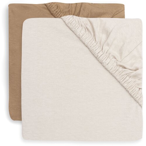 Jollein set 2 rjuhic za otro&amp;scaron;ko posteljo 60x120 hazel/oatmeal Slike