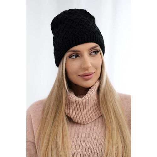Kesi Cap with fleece Kratka K204 black Slike