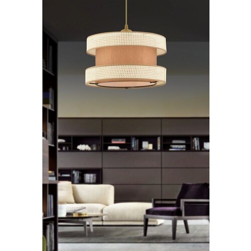 Opviq halo - white, brown whitebrown chandelier Cene