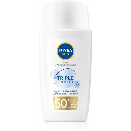 Nivea Sun Triple Protect blaga hidratantna krema za sunčanje SPF 50+ 40 ml