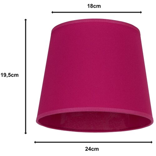 duolla - abažur za stolnu lampu classic m E27 prečnik 24 cm ružičasta Slike