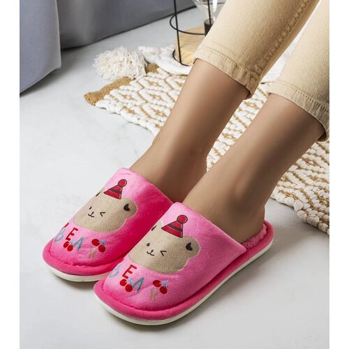 Gemre Dark Pink Soft Bear Slippers Cijene