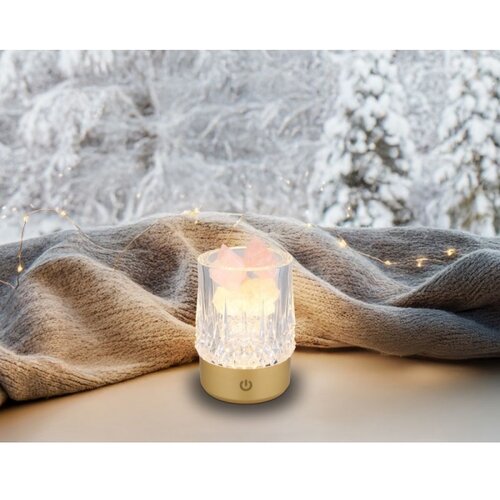 Globo 21044 - LIZZY stona LED lampa, prigu&amp;scaron;iva, sa dodirnim upravljanjem, punjiva, LED/1W/5V, 1200 mAh, zlatna Slike