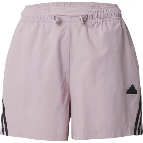 ADIDAS SPORTSWEAR Športne hlače 'Future Icons Three Stripes ' pastelno lila / črna